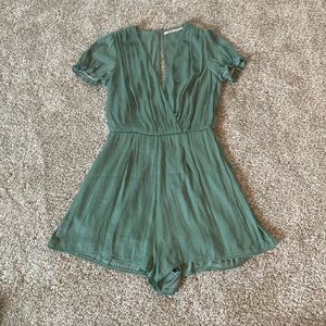 Mi Ami Sage green silky romper (XS)